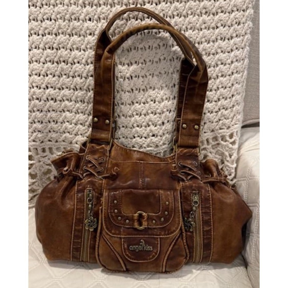 Angel Kiss Small hobo Bags for Women Retro Brown NEW